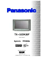 Panasonic TX-32DK20F Operating Instructions Manual предпросмотр