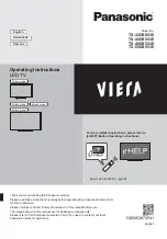 Panasonic TX-32DS503E Operating Instructions Manual предпросмотр