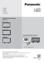 Preview for 1 page of Panasonic TX-32ES403E Operating Instructions Manual