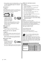 Предварительный просмотр 6 страницы Panasonic TX-32ES403E Operating Instructions Manual