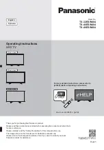 Panasonic TX-32ESW404 Operating Instructions Manual предпросмотр