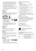 Предварительный просмотр 6 страницы Panasonic TX-32FS400B Operating Instructions Manual