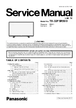 Предварительный просмотр 1 страницы Panasonic TX-32FSR500 Service Manual