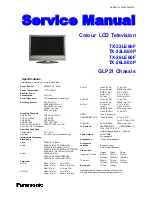 Panasonic TX-32LE60F Service Manual preview