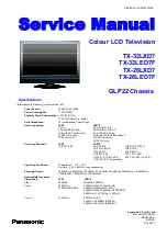 Panasonic TX-32LED7F Service Manual preview