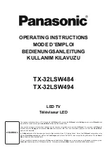 Panasonic TX-32LSW484 Operating Instructions Manual preview