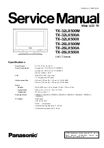 Panasonic TX-32LX500M Service Manual preview