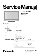 Panasonic TX-32LX800M-MALAYSIA Service Manual preview