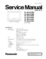 Preview for 1 page of Panasonic TX-32LXD500 Service Manual