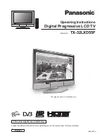 Panasonic TX-32LXD55F Operating Instructions Manual preview