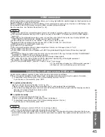 Preview for 45 page of Panasonic TX-32LXD80F Operating Instructions Manual