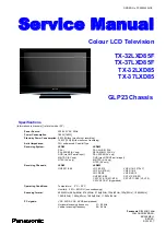 Panasonic TX-32LXD85F Service Manual preview