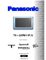 Panasonic TX-32M31D Operating Instructions Manual предпросмотр