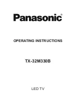 Предварительный просмотр 1 страницы Panasonic TX-32M330B Operating Instructions Manual