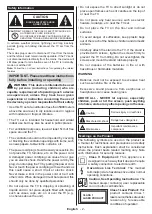 Предварительный просмотр 3 страницы Panasonic TX-32MS350B Operating Instructions Manual