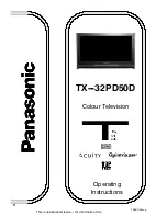 Panasonic TX-32PD50D Operating Instructions Manual предпросмотр