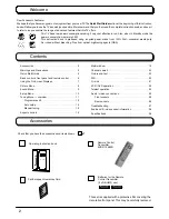 Предварительный просмотр 2 страницы Panasonic TX-32PD50D Operating Instructions Manual