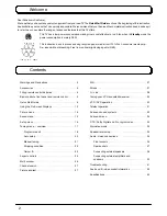 Предварительный просмотр 2 страницы Panasonic TX-32PG50 Operating Instructions Manual