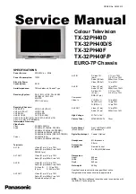 Panasonic TX-32PH40D Service Manual preview