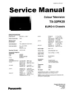 Panasonic TX-32PK20 Service Manual preview