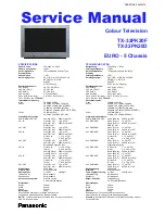 Preview for 1 page of Panasonic TX-32PK20D Service Manual