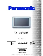 Предварительный просмотр 1 страницы Panasonic TX-32PM1F Operating Instructions Manual