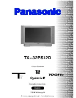 Panasonic TX-32PS12D Operating Instructions Manual preview