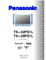 Panasonic TX-32PS1L Operating Instructions Manual preview