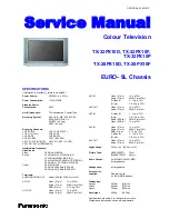 Panasonic TX-32PX10D Service Manual preview