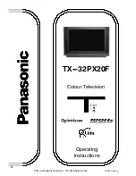 Preview for 1 page of Panasonic TX-32PX20F Operating Instructions Manual