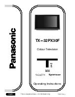 Preview for 1 page of Panasonic TX-32PX30F Operating Instructions Manual