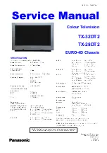 Предварительный просмотр 2 страницы Panasonic TX-32T2 Service Manual