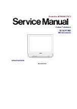 Предварительный просмотр 1 страницы Panasonic TX-34P150X Service Manual