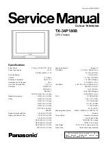 Panasonic tx-34p180b Service Manual предпросмотр