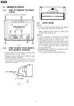 Предварительный просмотр 6 страницы Panasonic TX-34P180R Service Manual