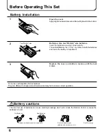 Предварительный просмотр 6 страницы Panasonic TX-34P300K Operating Instructions Manual