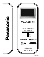 Preview for 1 page of Panasonic TX-36PL32 Operating Instructions Manual