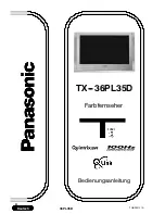 Panasonic TX-36PL35D (German) Bedienungsanleitung preview