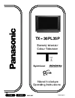 Preview for 1 page of Panasonic TX-36PL35P Operating Instructions Manual