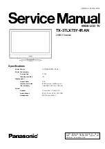 Panasonic TX-37LX75Y-IRAN Service Manual preview