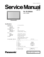 Preview for 1 page of Panasonic TX-37LZ800H Service Manual