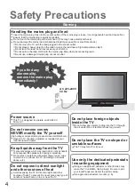 Предварительный просмотр 4 страницы Panasonic TX-37LZ8P Operating Instructions Manual