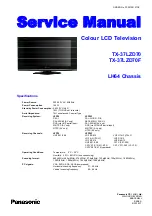 Preview for 1 page of Panasonic TX-37LZD70SM Service Manual