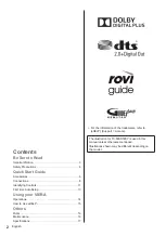 Preview for 2 page of Panasonic TX-39AS500Y Operating Instructions Manual