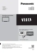 Preview for 1 page of Panasonic TX-40AS640E Operating Instructions Manual