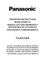 Panasonic TX-40C320E Operating Instructions Manual предпросмотр