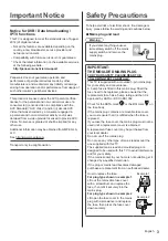 Предварительный просмотр 3 страницы Panasonic TX-40CS620B Operating Instructions Manual