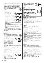 Предварительный просмотр 4 страницы Panasonic TX-40CS620B Operating Instructions Manual