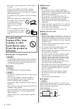 Предварительный просмотр 4 страницы Panasonic TX-40CS620E Operating Instructions Manual