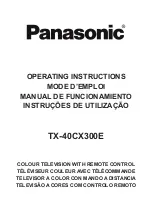 Panasonic TX-40CX300E Operating Instructions Manual preview